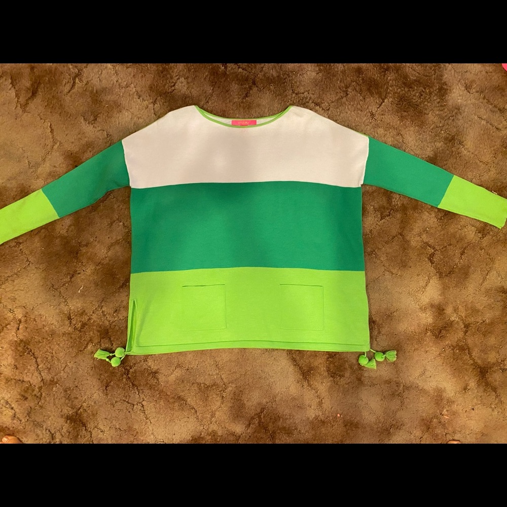 Lilly Pulitzer sweater tunic in green